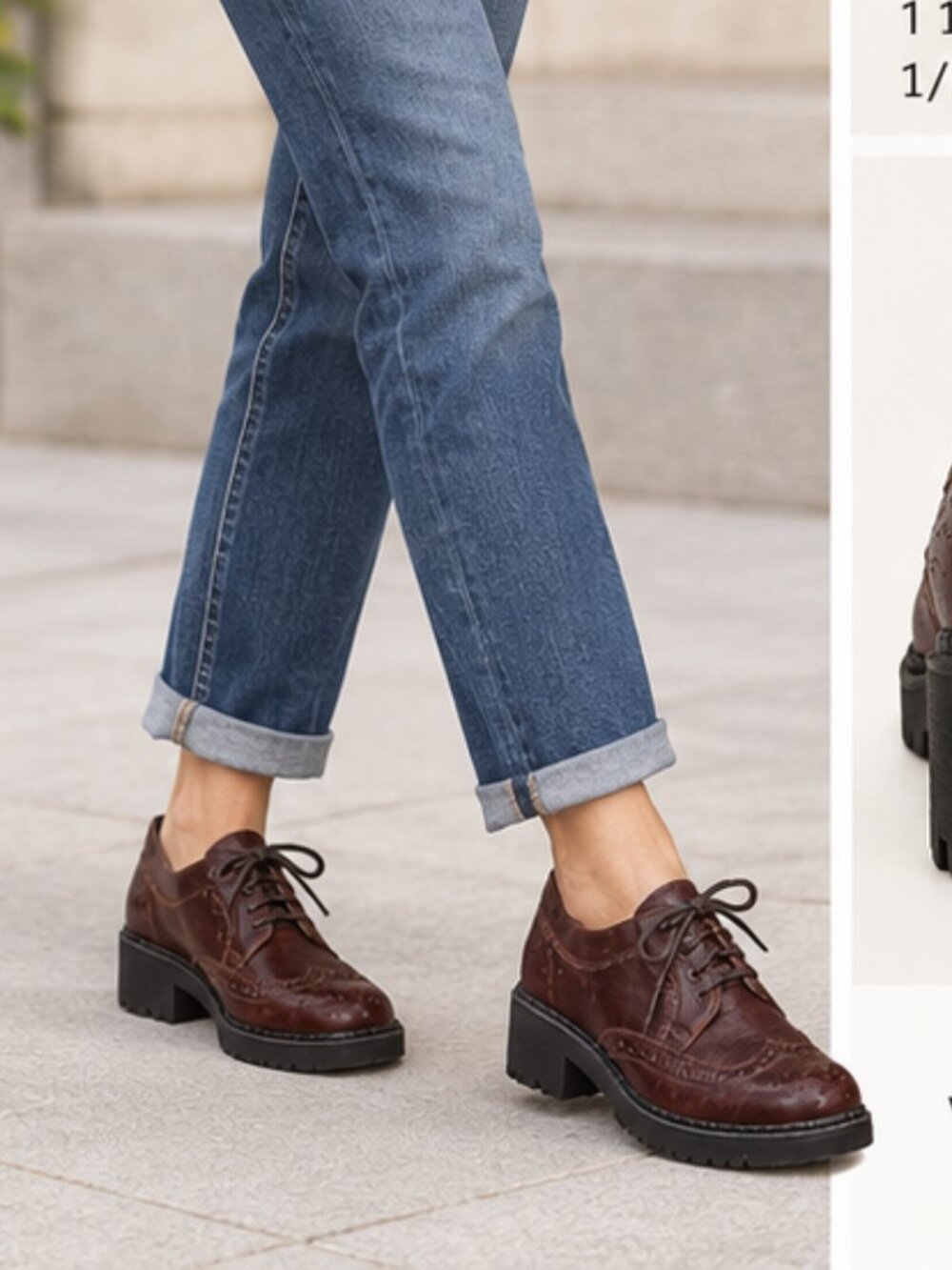 Rugged Terrain Brown Leather Lug Sole Shoes